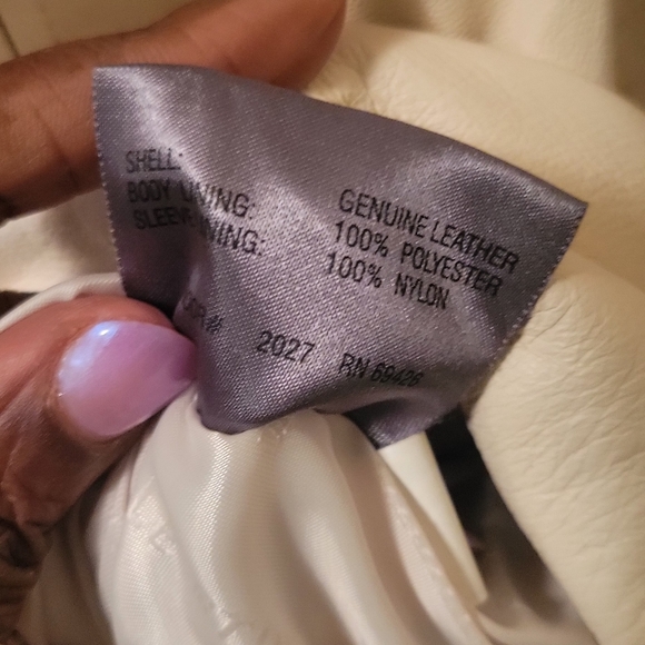 Women's Wilsons Pelle Studio White/Cream Leather Blazer, Coat - Picture 7 of 10